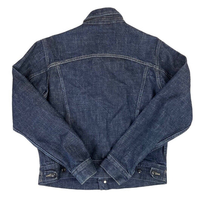 Vintage Y2K Dark Blue G-Star Contrast Stitch Jeans Denim Jacket 42 Chest M