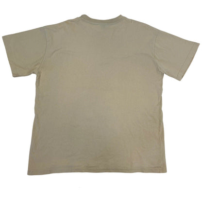 Vintage Y2K Cream Blue Diesel Graphic Print T-shirt L