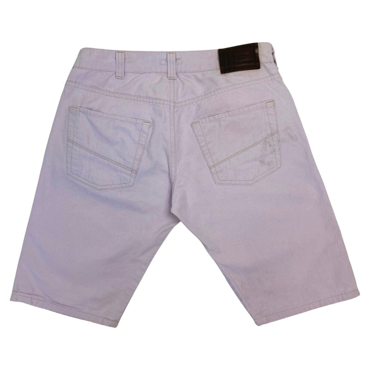 Vintage Y2K Lilac Purple Preppy Burberry Checked Denim Shorts M