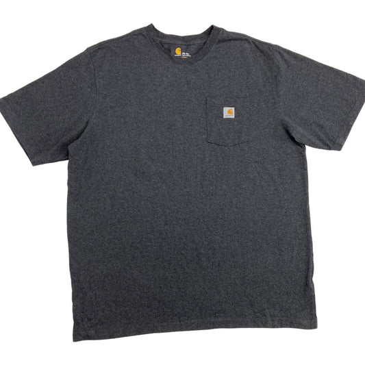 Vintage 90s 00s Grey Carhartt Pocket T-shirt XXL