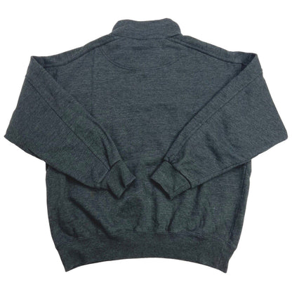 Vintage 90s Grey Embroidered Champion 1/4 Zip Sweater L
