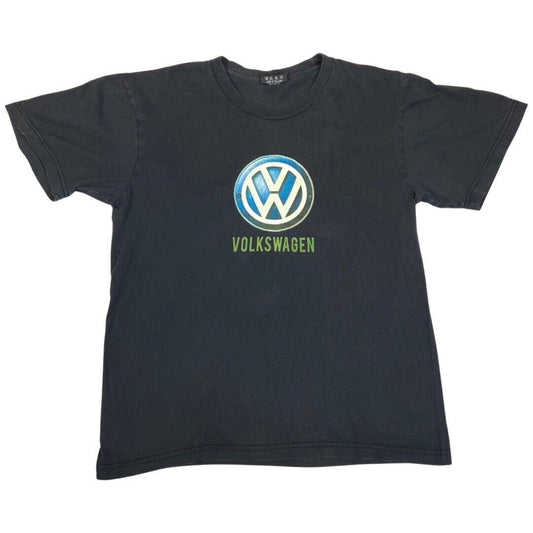 Vintage 90s 00s VW Volkswagen Transporter Graphic Black T-Shirt M