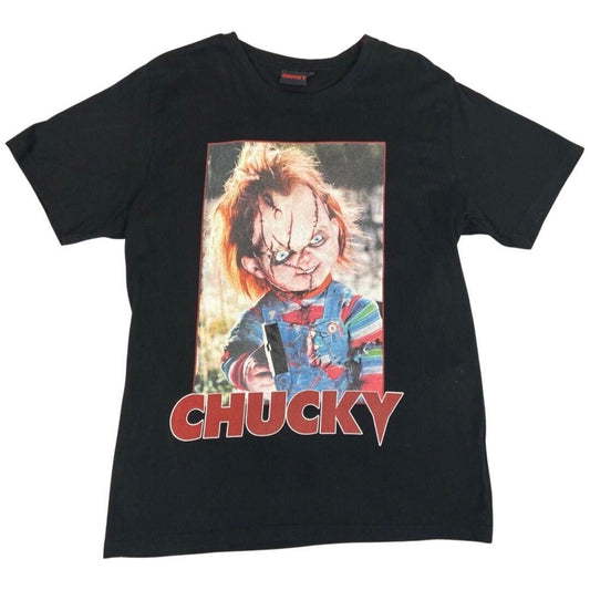 Vintage 90s 00s Black Chucky Graphic T-shirt M