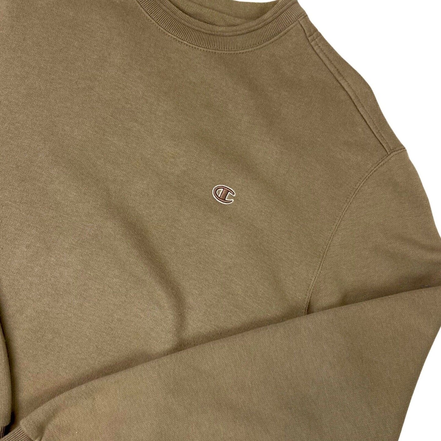 Vintage 90s Brown Embroidered Champion Sweater M