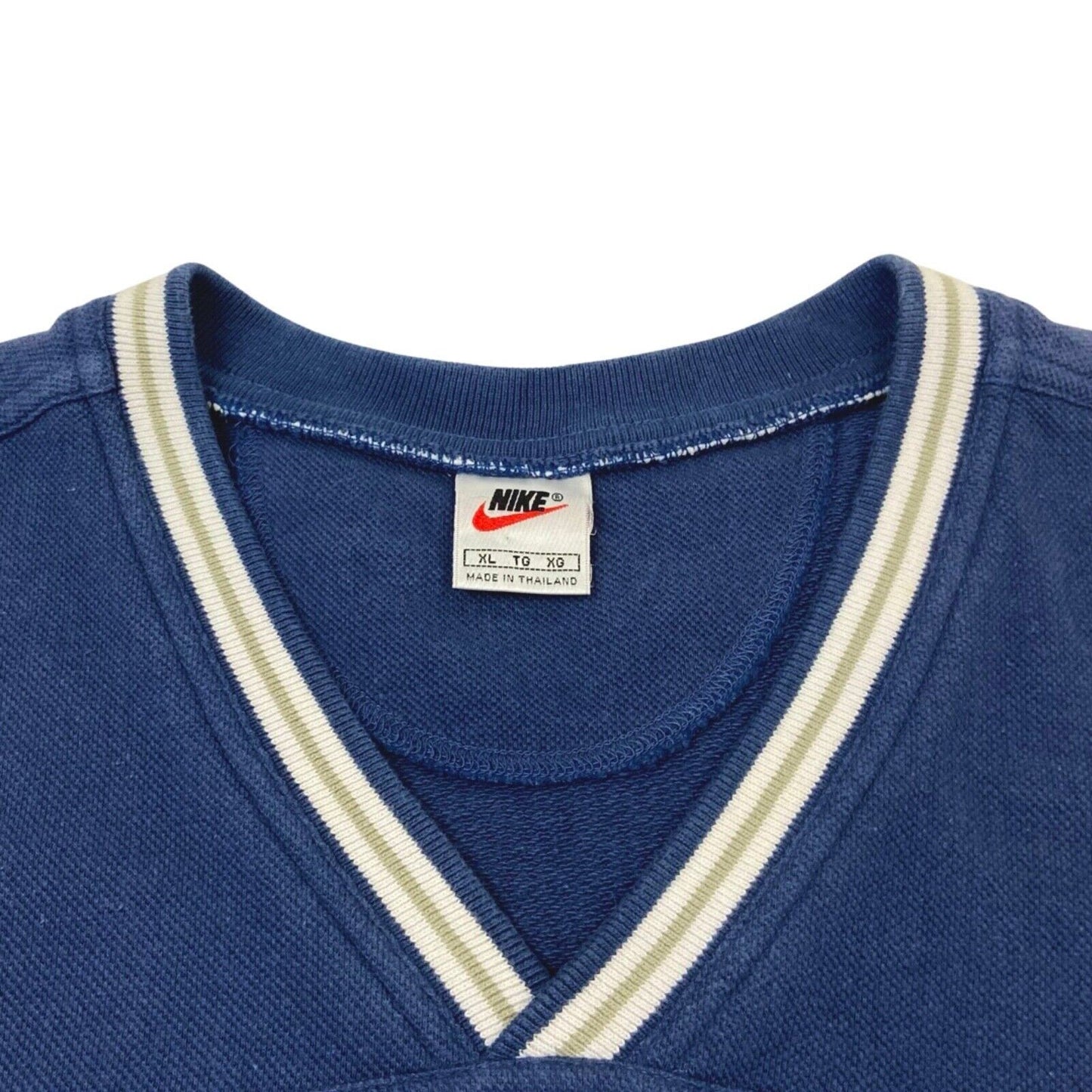 Vintage 90s Blue Embroidered  Nike Challenge Court Sweater Vest XL