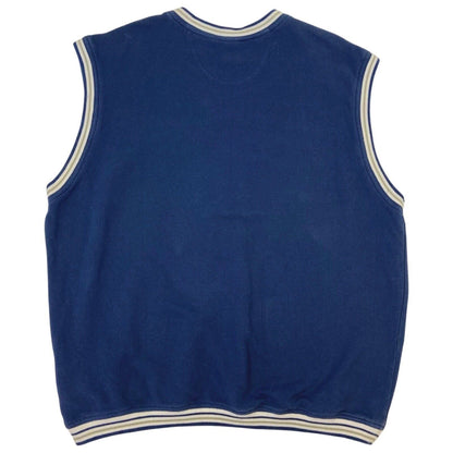 Vintage 90s Blue Embroidered  Nike Challenge Court Sweater Vest XL