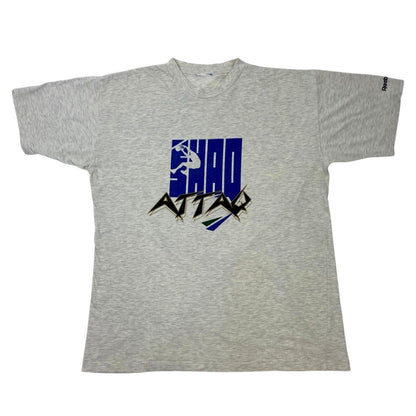 Vintage 90s Grey Grey Shaq O’Neal Attaq Reebok Double Graphic T-shirt XL