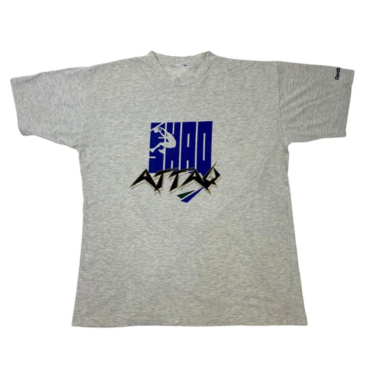 Vintage 90s Grey Grey Shaq O’Neal Attaq Reebok Double Graphic T-shirt XL
