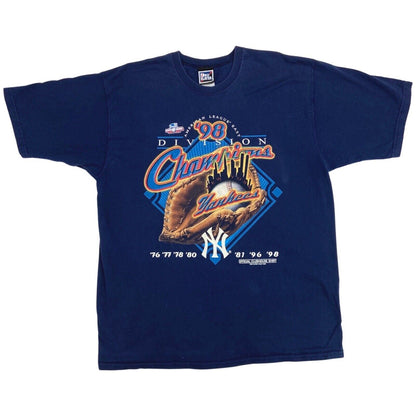 Vintage Blue 1998 New York Yankees Graphic T-shirt XL