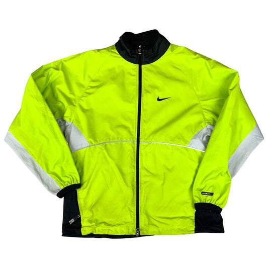 Vintage 90s 00s Volt Green Nike  Light Weight Jacket L