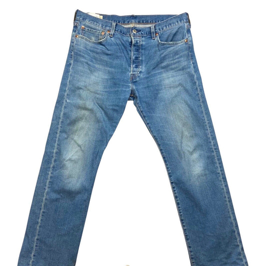 LEVIS BIG E PREMIUM 501 STRAIGHT JEANS RED TAB ROCKABILLY MOD 34W 30L