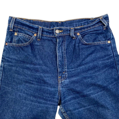 VTG 80s MENS USA ORANGE TAB LEVIS 505 STRAIGHT LEG HIGH WAISTED JEANS 34 W 32 L