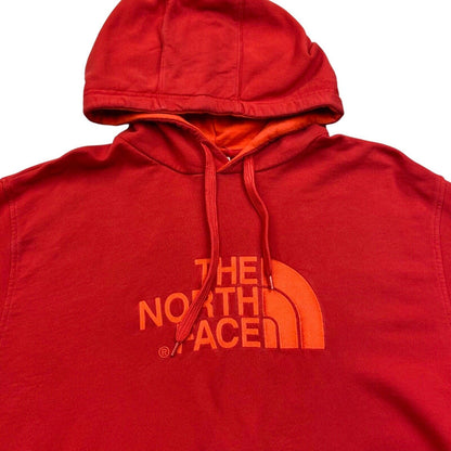 Vintage 90s 00s Red The North Face Embroidered Hoodie XL