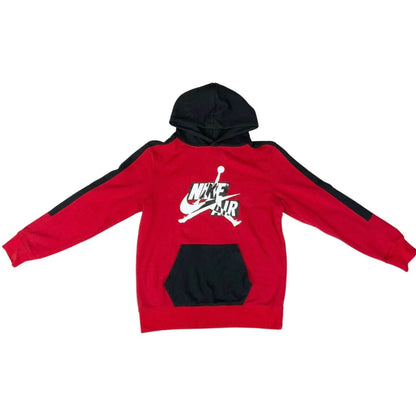 Vintage 90s 00s Red Black Nike Air Jordan Hoodie Graphic Print XS S