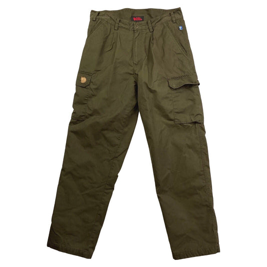 Vintage 90s 00s Khaki Green Fjällräven Cargo Utility Trousers L
