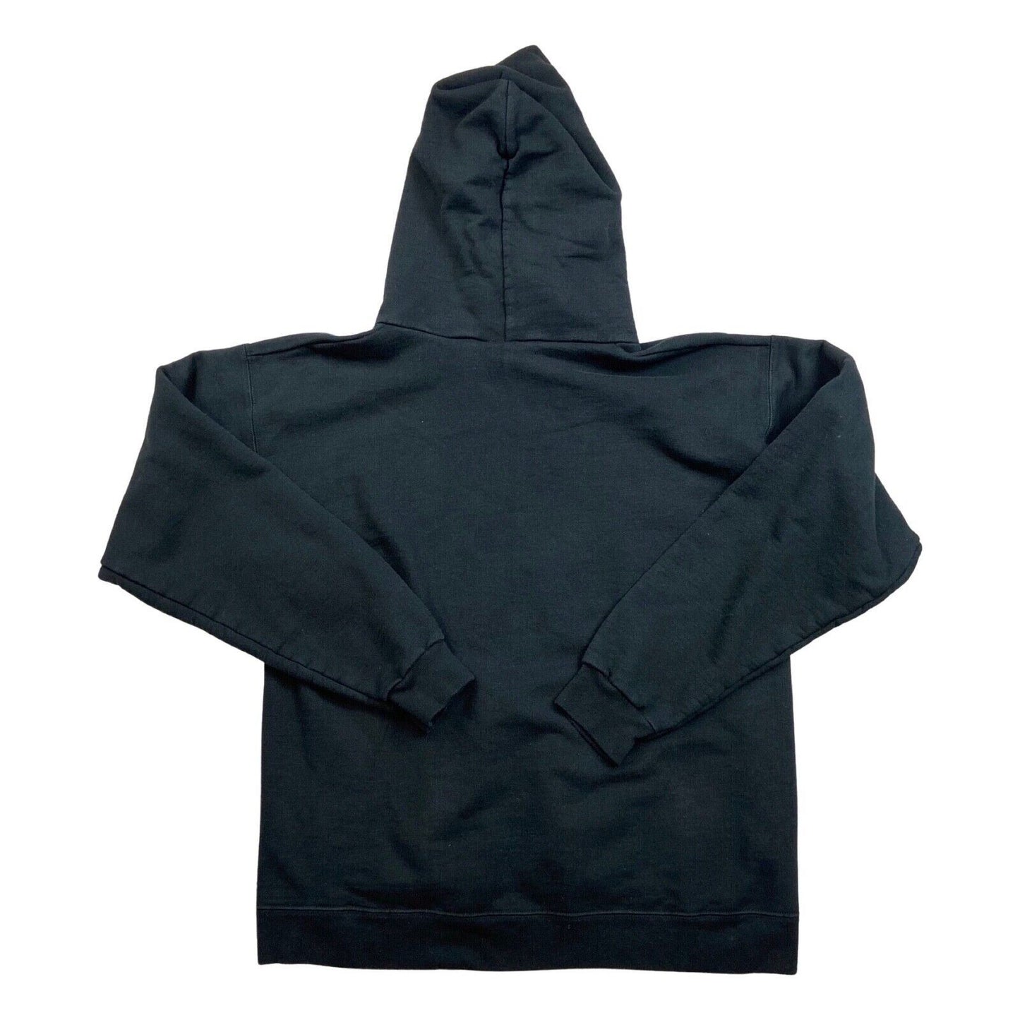 Vintage 90s 00s Black Orange Thrasher Flame Skate Hoodie M