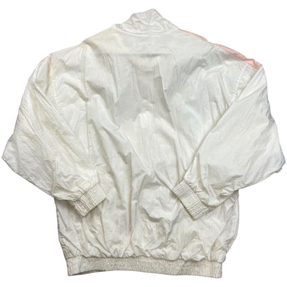 Vintage 80s White Pastek Windbreaker Shell Jacket 12 14 M