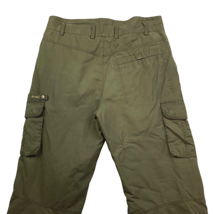 Vintage 90s 00s Khaki Green Fjällräven  Brown Cargo Utility Trousers L