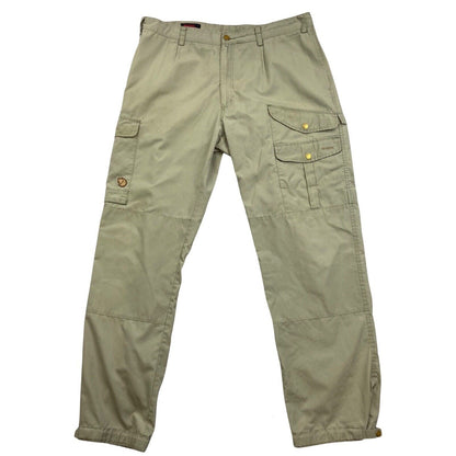 Vintage 90s 00s Camel Biege Fjällräven Cargo Utility Trousers W38 L33 L
