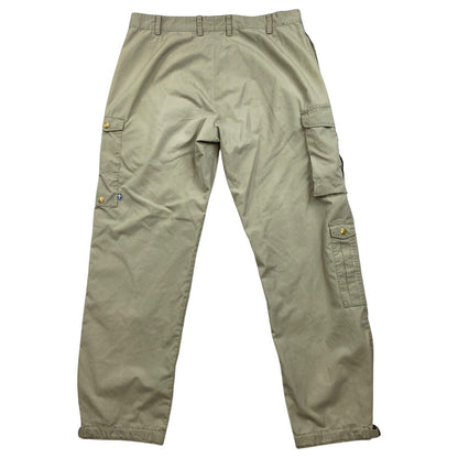 Vintage 90s 00s Camel Biege Fjällräven Cargo Utility Trousers W38 L33 L