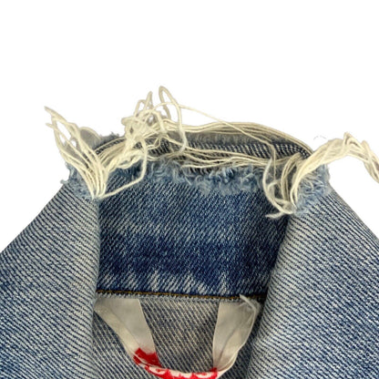 VTG 1970s LEVIS ORANGE TAB 70577 TYPE 3 TRUCKER DENIM JACKET  MOD SKINS 36” S