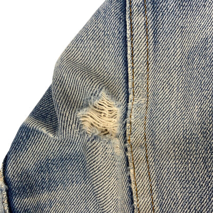 VTG 1970s LEVIS ORANGE TAB 70577 TYPE 3 TRUCKER DENIM JACKET  MOD SKINS 36” S