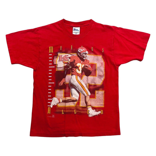 Vintage 1995 Red Marcus Allen Kansas City Chiefs Pro Player T Shirt NFL M