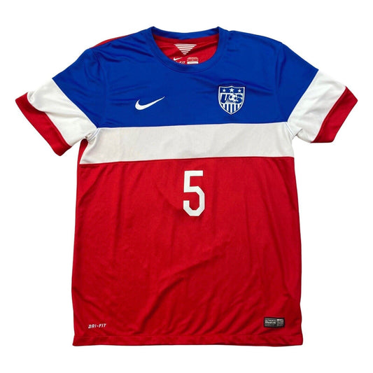 2014 Red White Blue U.S.A Dri-Fit Football T-Shirt 'BESLER 5' M