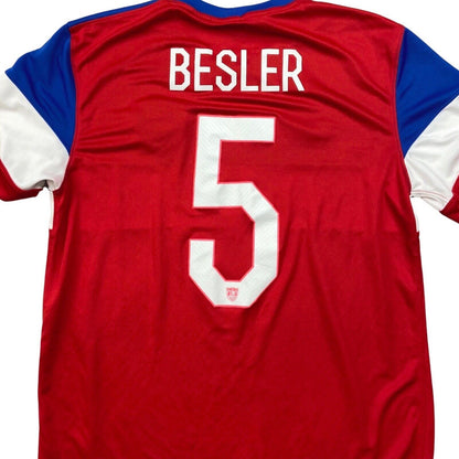 2014 Red White Blue U.S.A Dri-Fit Football T-Shirt 'BESLER 5' M