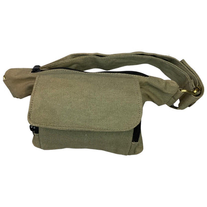 Vintage 90s 00s Beige Cotton Canvas Utility Bag