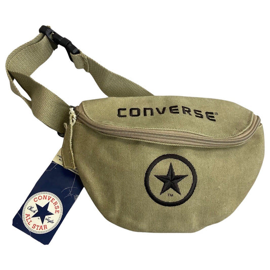 Deadstock 2007 Khaki Beige Converse All Star Cross Body Bum Bag Cotton Canvas
