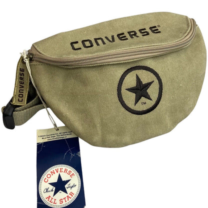 Deadstock 2007 Khaki Beige Converse All Star Cross Body Bum Bag Cotton Canvas