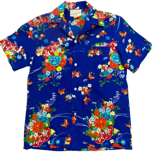 VTG 60s SURFSIDE SPORTWEAR RAYON HAWAIIAN ALOHA SHIRT TIKI ROCKABILLY 40” (38) S