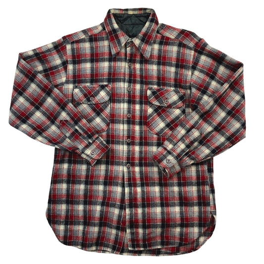 VTG  USA PENDLETON COUNTRY TRADITIONALS WOOL SHIRT CHECK PLAID S 41” (38)