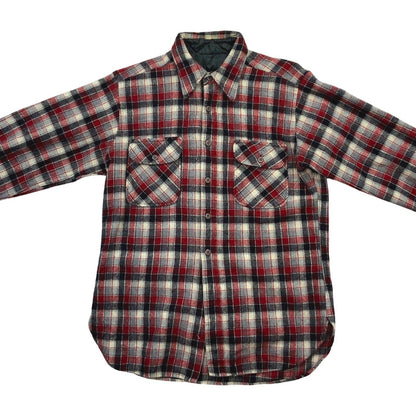 VTG  USA PENDLETON COUNTRY TRADITIONALS WOOL SHIRT CHECK PLAID S 41” (38)