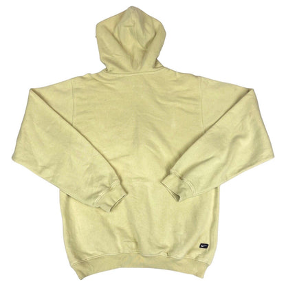 2000's Beige & Burgundy Nike Spell-Out Hoodie Small