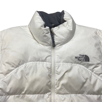 2000s White North Face 700 Womens Puffer Jacket Medium