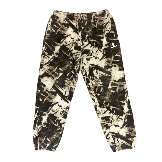 Vintage 00s Y2K Brown Cream Champion Embroidered Patterned Joggers M