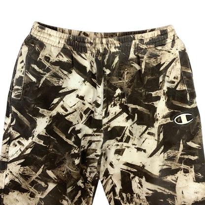 Vintage 00s Y2K Brown Cream Champion Embroidered Patterned Joggers M