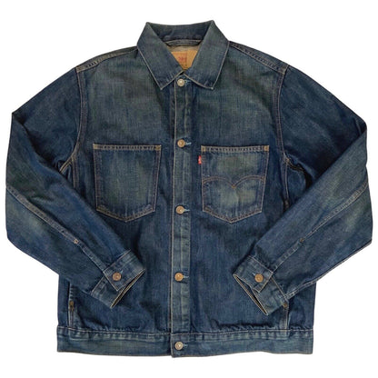 VTG Y2K LEVIS ENGINEERED 70511 PATCH POCKET DENIM CHORE JACKET INDIGO 43” (40) M