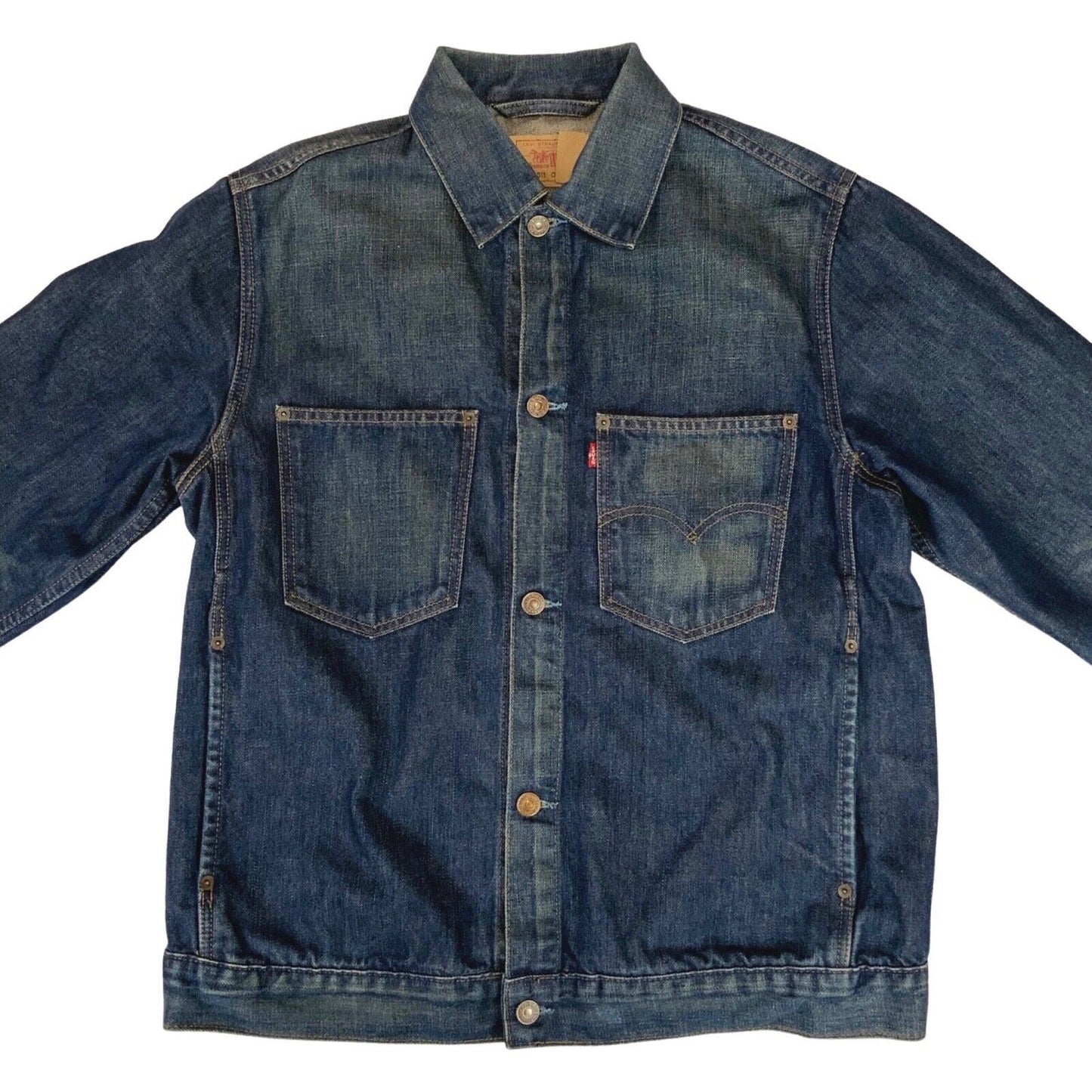 VTG Y2K LEVIS ENGINEERED 70511 PATCH POCKET DENIM CHORE JACKET INDIGO 43” (40) M