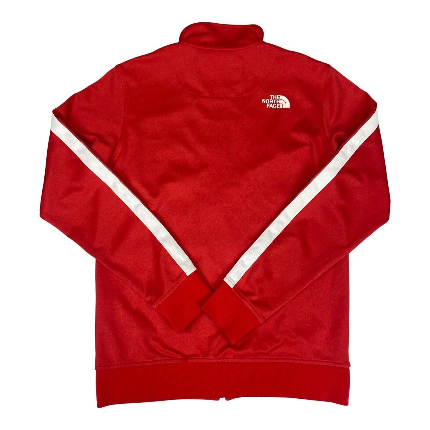 Vintage 00s Red The North Face Track Sports Football Jacket Embroidered Logo S/M