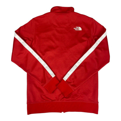 Vintage 00s Red The North Face Track Sports Football Jacket Embroidered Logo S/M