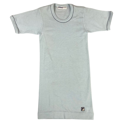 Vintage 70's Baby Blue Fila Effe Made In Italy T-Shirt Small