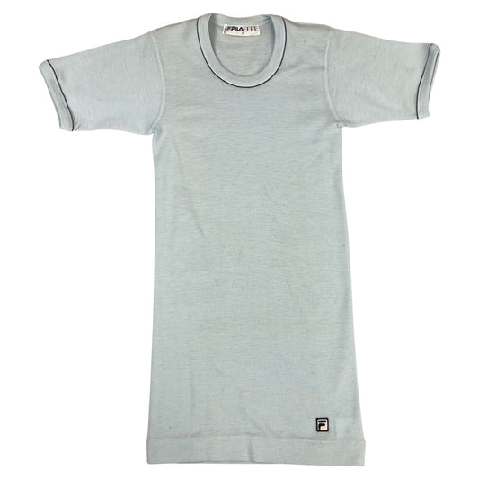 Vintage 70's Baby Blue Fila Effe Made In Italy T-Shirt Small