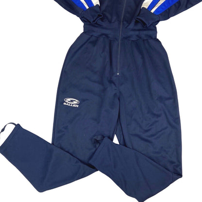 Vintage 90s Navy Blue White Saller Jumpsuit Tracksuit Boiler Suit One Piece M/L