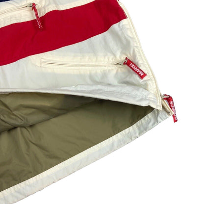 2000s 2010s Cream Navy Red Marvel Comics Anorak Utility Jacket Comic Con XL