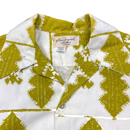 VTG 70s SANDRICK ISLES COTTON HAWAIIAN ALOHA SHIRT ROCKABILLY HOT 44” (40) M