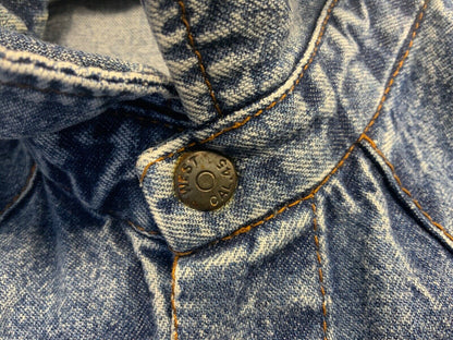 RARE VTG 70s LEVIS BIG E RED TAB DENIM WESTERN SHIRT ROCKABILLY 42” (40) M