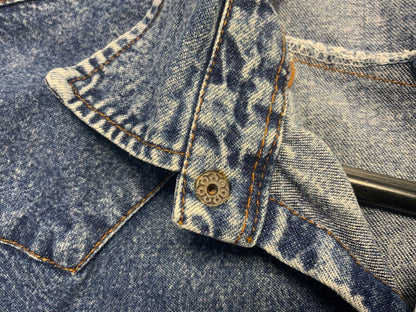 RARE VTG 70s LEVIS BIG E RED TAB DENIM WESTERN SHIRT ROCKABILLY 42” (40) M